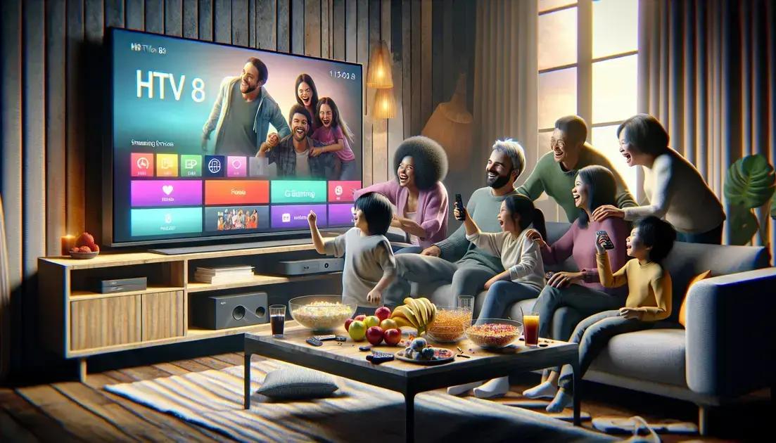 Principais funcionalidades da TV box HTV box 8 Principais funcionalidades da TV box HTV box 8