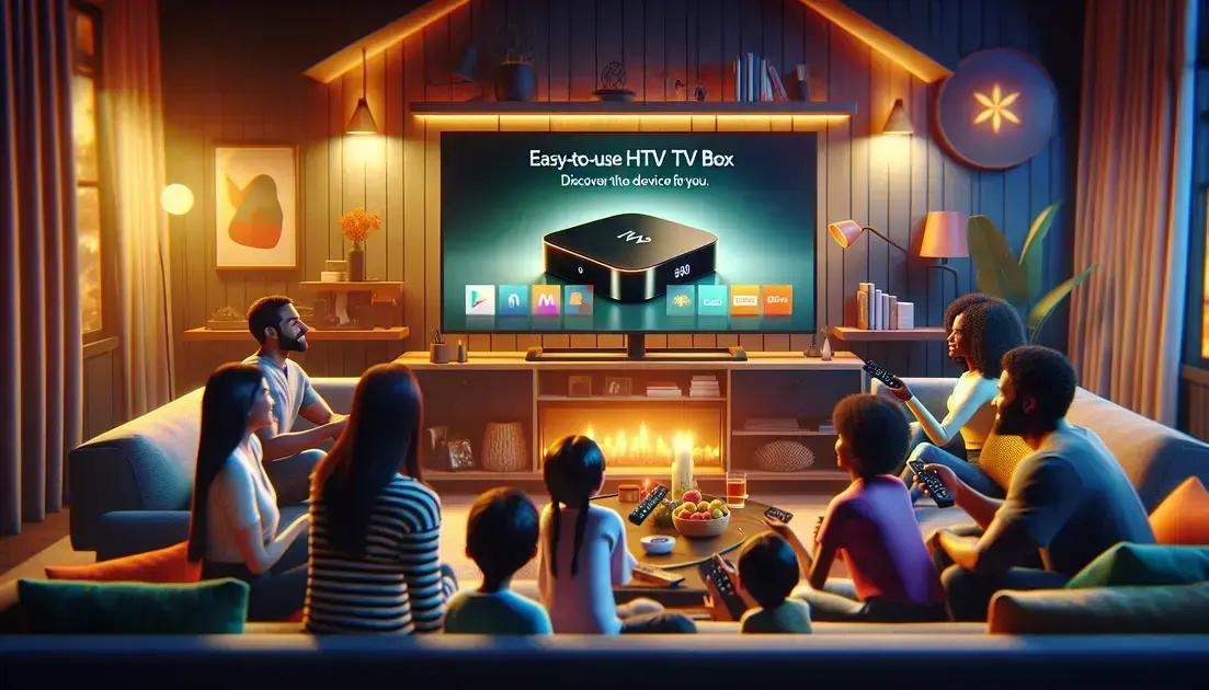 TV box HTV 8 fácil de usar: descubra o aparelho ideal para você